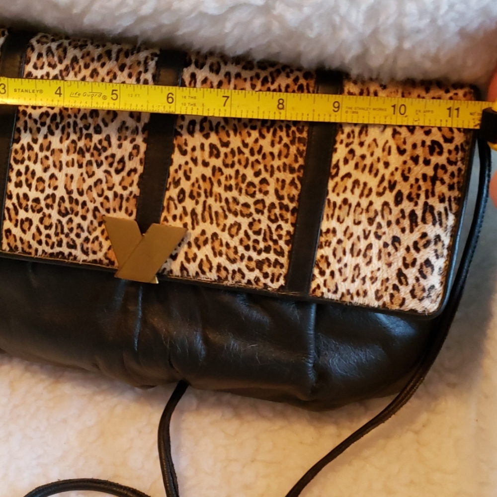 Vintage Lisette leather and fur handbag - Picture 8 of 8